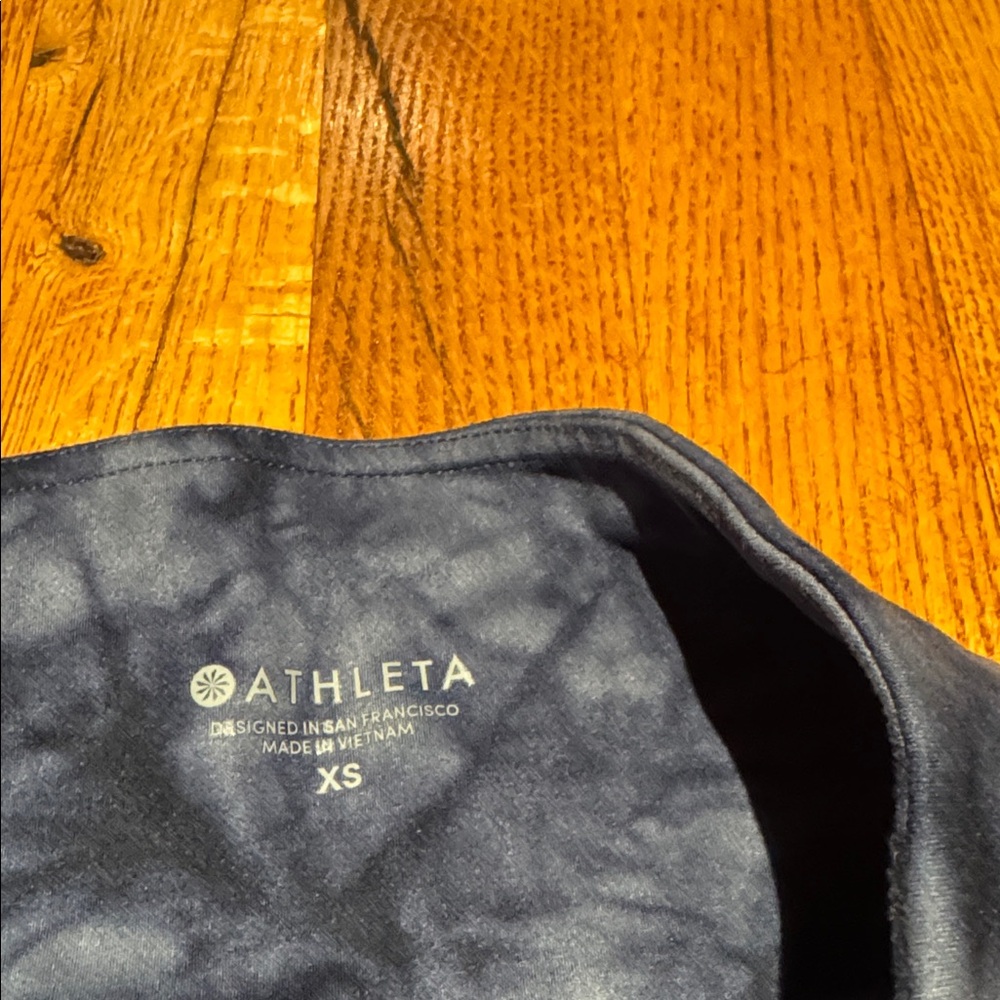 Athleta Powervita Blue Tie Dye Salutation 7/8 Ankle Tight Leggings size xs - Picture 5 of 5
